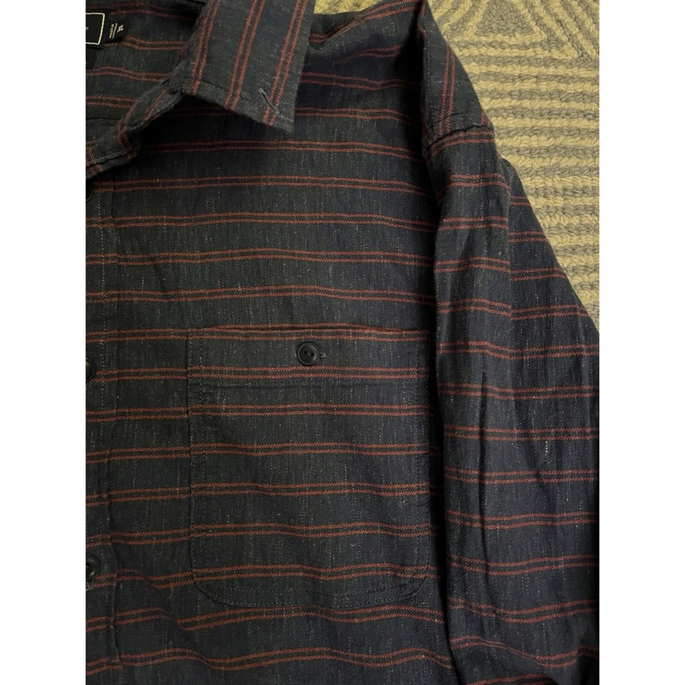 Vineyard Vines Slim Longshore Long Sleeve Button Shirt - Blue/Red - XL - Picture 3 of 5